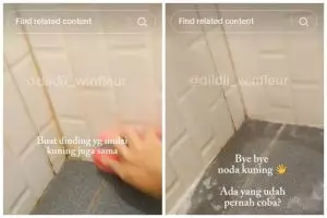 Tak diolesi sitrun, trik emak-emak basmi noda kuning keramik kamar mandi ini cukup pakai 1 bahan dapur