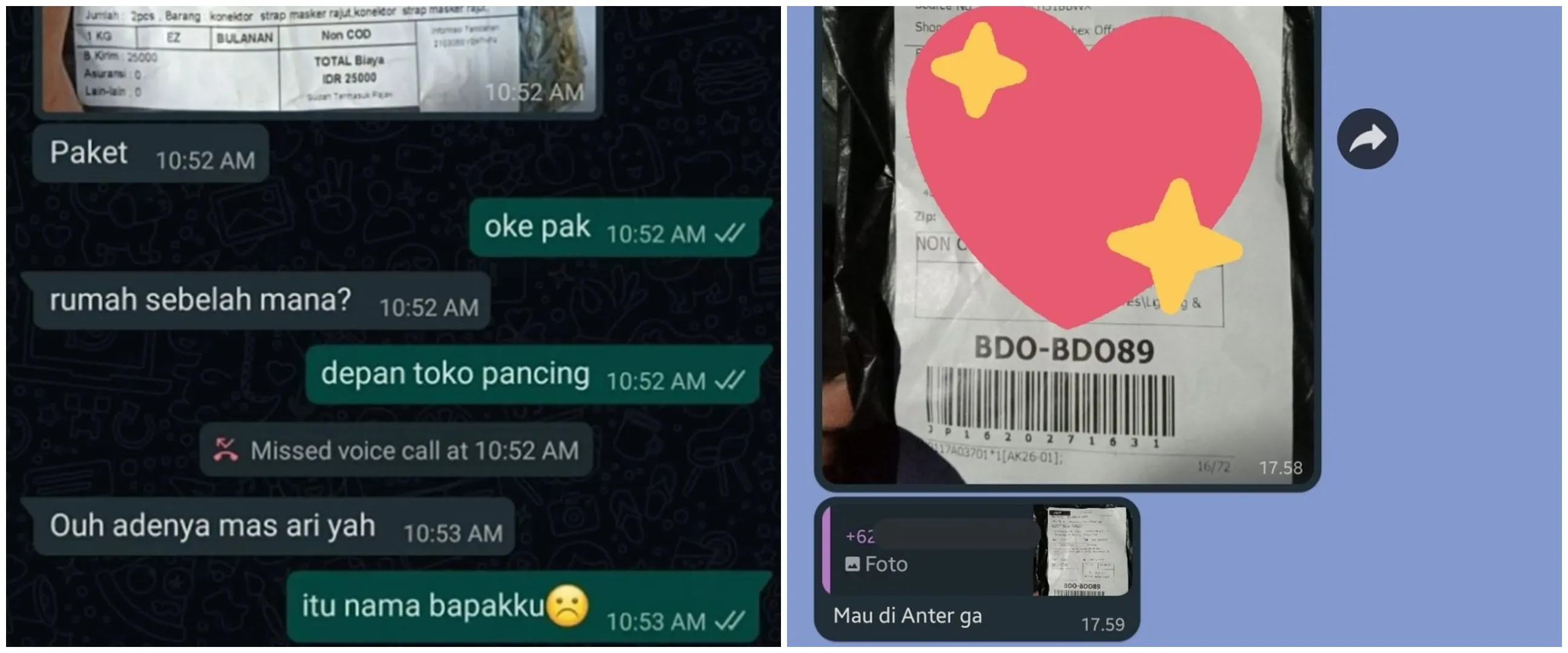 11 Chat lucu kurir pas anter paket customer ini bikin ngakak brutal, ada-ada aja kelakuannya