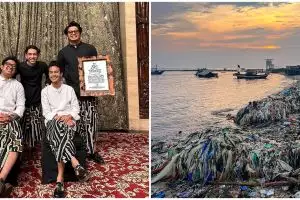 Dulu viral dibersihkan Pandawara, 8 potret Pantai Teluk Labuan kembali dipenuhi sampah ini bikin miris