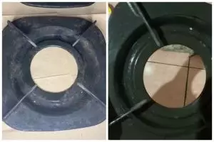 Tak perlu direndam air panas, ini trik basmi noda kerak di tungku kompor cuma pakai 2 bahan dapur