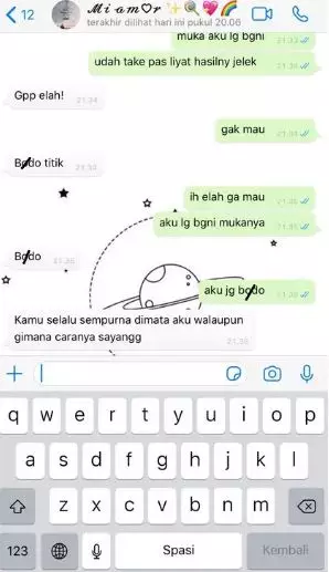Chat lucu belum apa-apa udah insecure Berbagai sumber