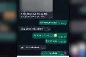11 Chat lucu salah mengira antara kurir dan customer ini bikin nggak habis pikir, nyeleneh abis