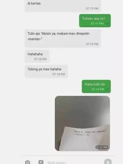 customer minta note di makanan © Instagram