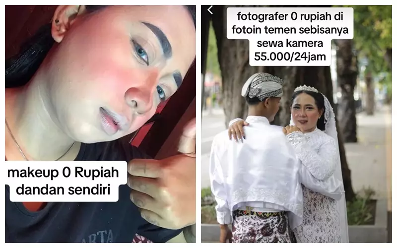 Modal nikah tak sampai Rp 3 juta © TikTok