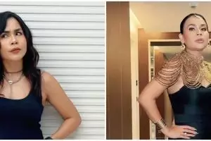 Tinggal di apartemen demi kerjaan, intip 9 dapur Melaney Ricardo yang simpel bernuansa monokrom