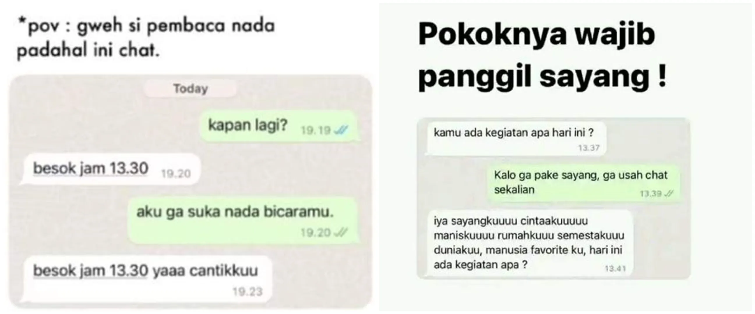 13 Chat lucu serba salah di mata pacar ini bikin frustasi, geregetan pol