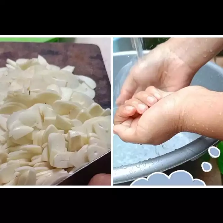 Tanpa digosok sabun cuci piring, ini trik menghilangkan getah dan bau bawang putih di tangan