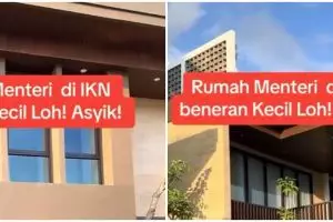 Terasnya tanpa pagar, ini 11 potret rumah menteri dua tingkat di IKN mewah didominasi marmer