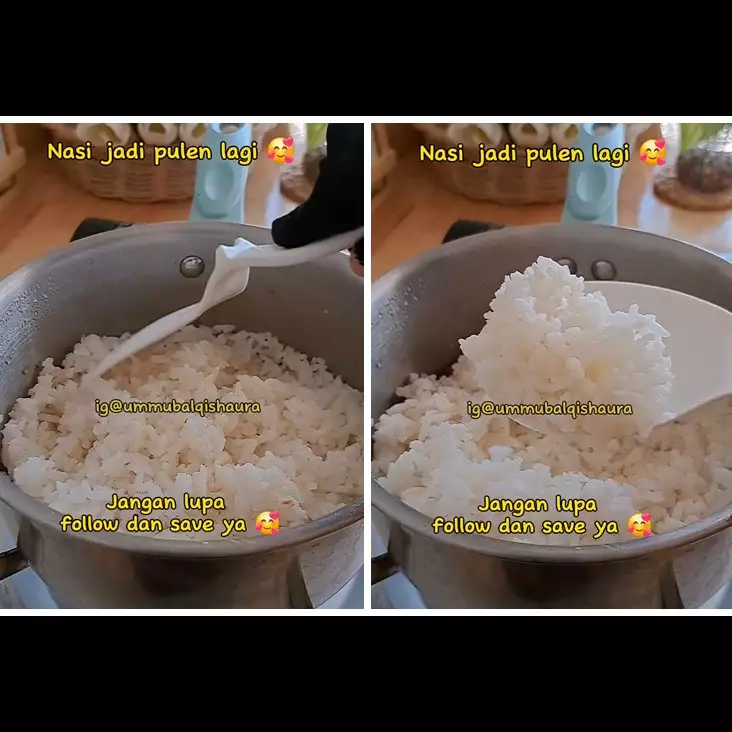 Tanpa ditambah air, ini cara menghangatkan nasi agar pulen lagi meski tanpa ditanak di rice cooker