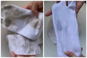 Tanpa perlu dikucek, cara ibu-ibu bersihkan kaus kaki dekil ini ampuh jadi bersih pakai 3 bahan dapur