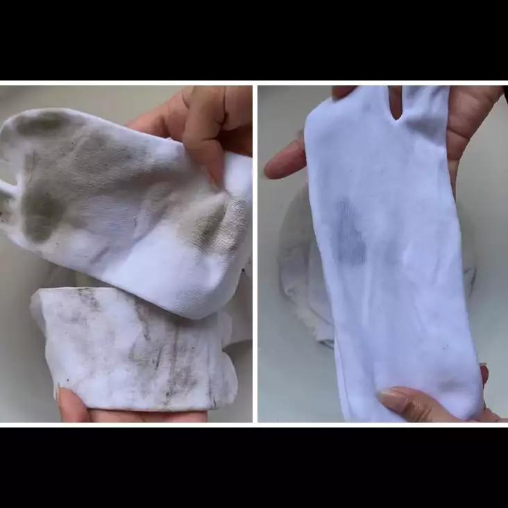 Tanpa perlu dikucek, cara ibu-ibu bersihkan kaus kaki dekil ini ampuh jadi bersih pakai 3 bahan dapur