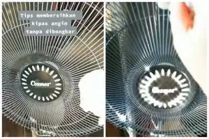 Tanpa sabun cuci piring, ini trik bersihkan kipas angin agar kinclong pakai tambahan 1 bahan dapur