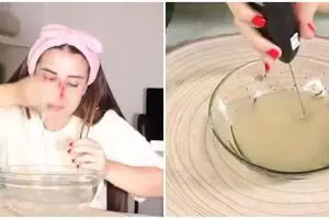 Hasilnya langsung terlihat, wanita ini tunjukkan cara kecilkan pori-pori wajah pakai 1 jenis tanaman