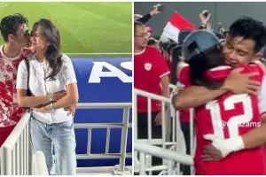Dampingi Arhan di Piala Asia U-23, 9 momen Azizah Salsha & suami di pinggir lapangan bikin jomblo iri