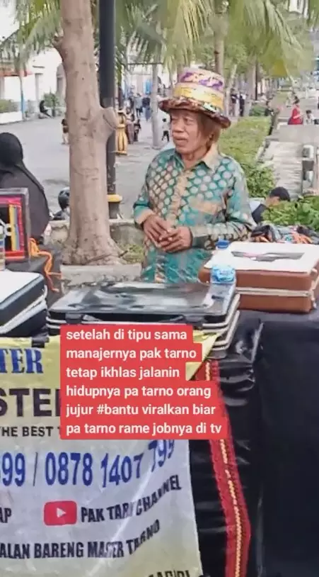pak tarno atraksi di jalan © 2024 TikTok