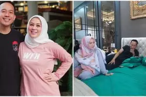 Desain plafonnya bak lounge hotel, 9 potret kamar tidur Denny Cagur ini ada kasur ratusan juta