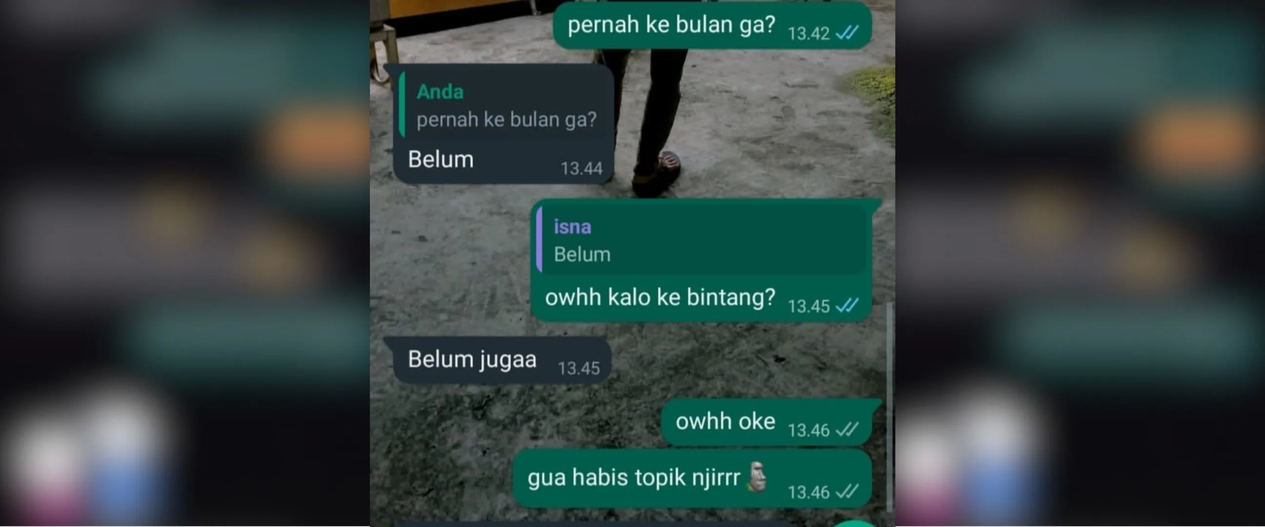 11 Chat lucu betapa sulitnya mencari topik ini bikin tak bisa berkata-kata, usahanya jempolan