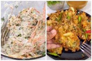 Tanpa diberi baking soda, ini trik goreng bakwan awet renyah meski sudah dingin pakai 3 jenis tepung