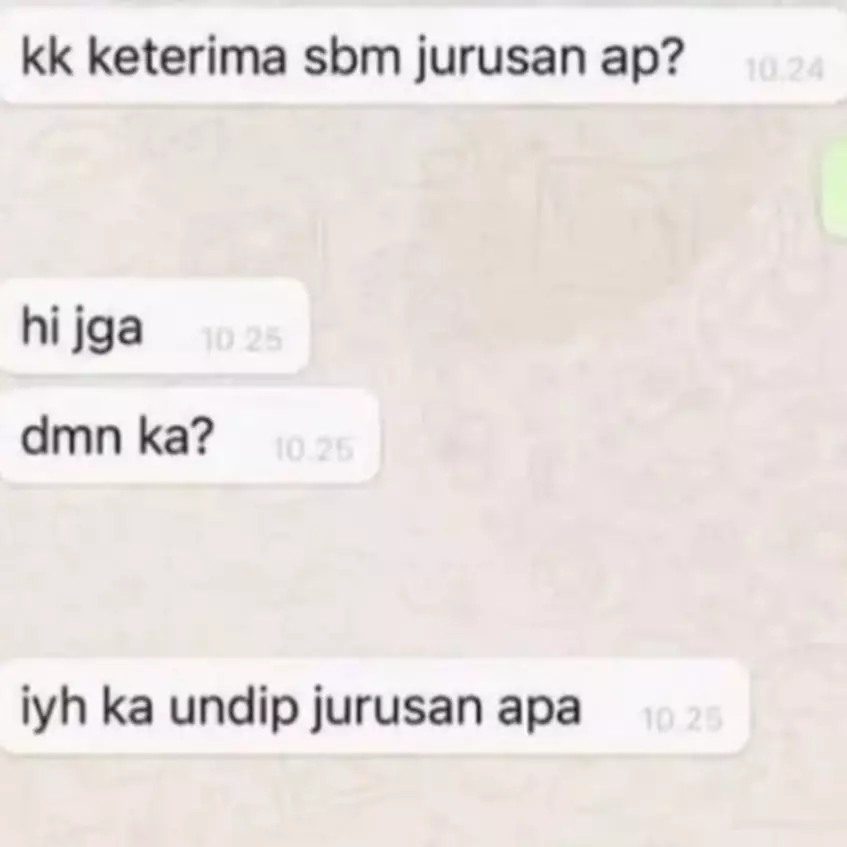 11 Chat lucu nanya jurusan kuliah ini endingnya bikin pusing kepala, ada aja kelakuannya