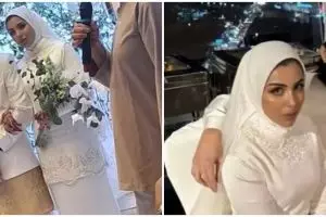 7 Detail makeup istri Virzha di hari pernikahan, wajah Arabnya kian stunning dengan riasan bold