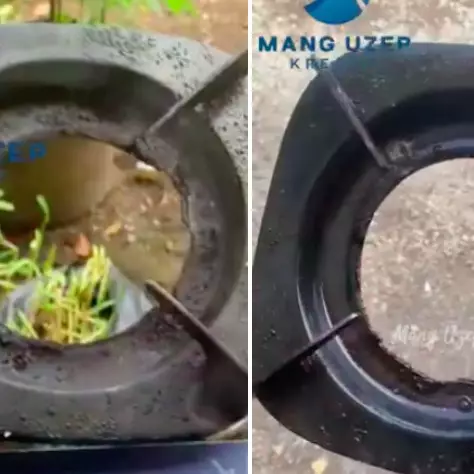 Bukan digosok sitrun, begini cara mudah hilangkan kerak gosong di tungku kompor pakai 1 bahan dapur