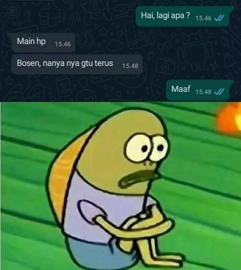 Chat lucu kehabisan topik saat PDKT © Instagram Chat lucu kehabisan topik saat PDKT © Instagram