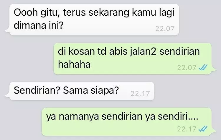 Chat lucu kehabisan topik saat PDKT © Instagram Chat lucu kehabisan topik saat PDKT © Instagram