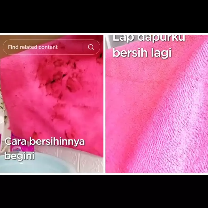 Bukan direbus pakai baking soda, ini trik cuci lap dapur berminyak dan kumal pakai 2 bahan sederhana