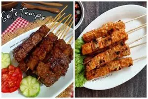 13 Resep sate tempe berbagai bumbu, lezat, ekonomis, dan gampang dibuat