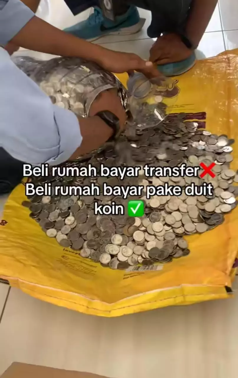 beli rumah pakai koin © TikTok