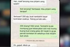 11 Chat lucu menghadapi teman yang minjam duit ini jawabannya kocak abis, untung bisa ngeles