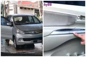Modal Rp5.000, cara pria bersihkan interior mobil ini hasilnya kinclong cuma tambah 1 bahan dapur