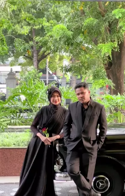 Potret prewedding Mamat Al-Katiri TikTok/@delapanjam_