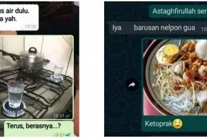 11 Chat lucu nggak nyambung orang kirim foto makanan ini bikin emosi, keselnya sampai ubun-ubun