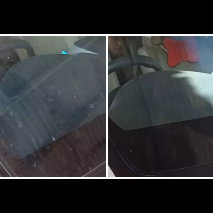 Tak diberi cuka, owner tempat cuci mobil ini punya cara usir noda jamur kaca mobil pakai 1 bahan dapur