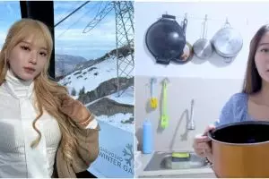 9 Potret dapur Vior gamers viral tak kenal istri Raditya Dika, tanpa perabotan mewah dan kitchen set