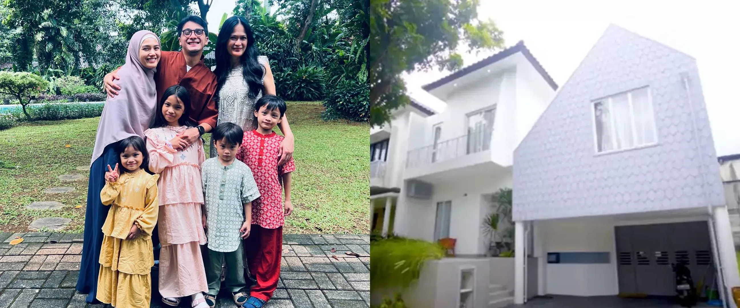 Bentuk rumahnya unik, ini 9 potret dapur segaris Ricky Harun yang nyambung ke ruang TV