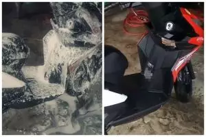 Tanpa sabun salju, cara mencuci motor pakai 1 bahan dapur ini busanya melimpah dan hasilnya kinclong