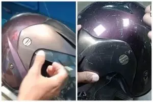 Tak cuma dijemur, begini trik hilangkan bau apek di helm pakai tambahan 1 bahan dapur