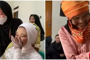 Baru selesai dirias MUA, kelakuan nenek usap wajah pengantin wanita ini bikin geregetan, auto badmood