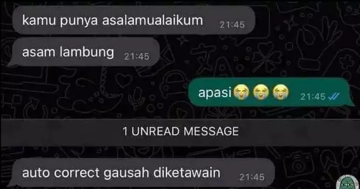 chat lucu salah gegara autocorrect Berbagai sumber