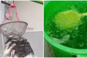 11 Potret kocak cara orang mandi di cuaca panas ini definisi kere tapi banyak akal, idenya boleh juga