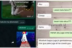11 Chat lucu gebetan nggak peka saat digombalin ini bikin merengut kesal, mending mundur teratur bolo!