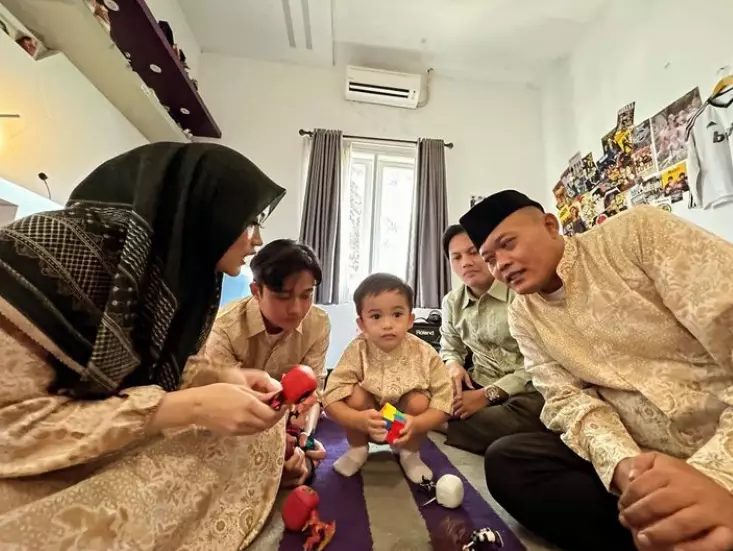 Momen pengajian jelang pernikahan Rizky Febian dan Mahalini © 2024 Instagram