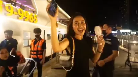 Momen ulang tahun Mayang ke-21 ini dirayakan di kapal pesiar © 2024 TikTok