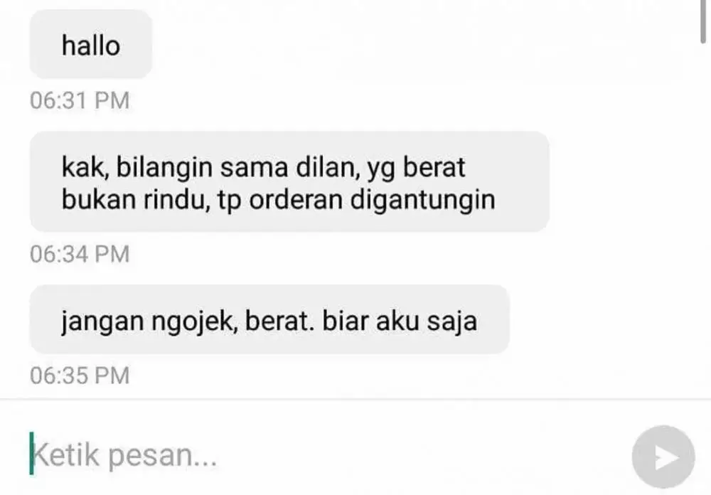 driver ojol penuh rayuan © Instagram