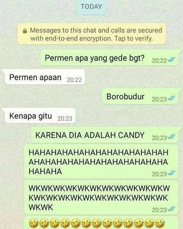 Chat lucu tebak-tebakan  dari berbagai sumber