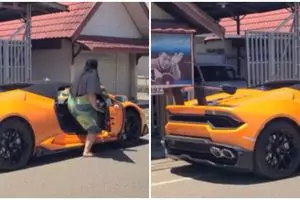 Video wanita dasteran naik Lamborghini ini bikin heboh, ternyata bukan orang sembarangan