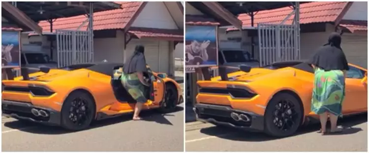 Video wanita dasteran naik Lamborghini ini bikin heboh, ternyata bukan orang sembarangan