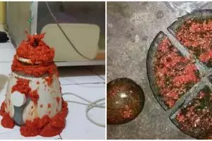 11 Potret kocak momen apes ketika masak di dapur ini bikin meringis, perabotan jadi korban